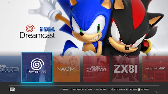Batocera Linux interface showcasing console-style themes